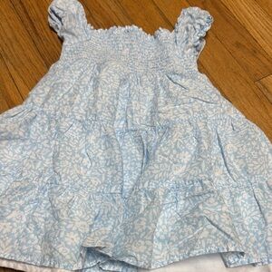 Charming Blue Floral Kids Dress